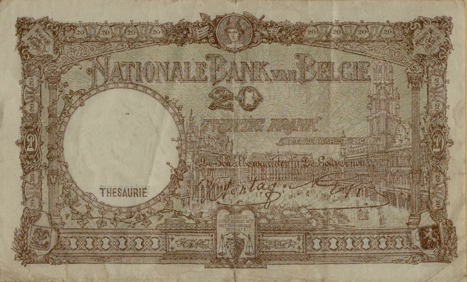 Belgium 20 1944 XF P-111/4